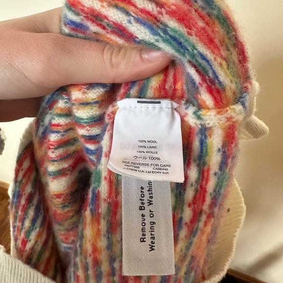 Multicolor Patterned Men's Sweater - Picture 8 of 8